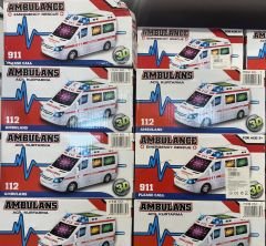 Toptan Pilli Işıklı Ambulans Büyük Boy