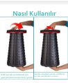 Toptan Teleskopik Tabure 45cm Kademeli Kamp Barbekü Balık Tutma Bahçe Piknik