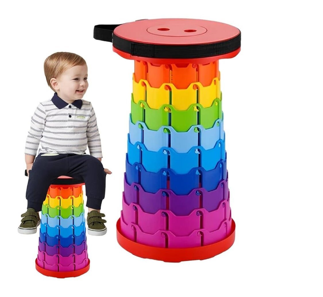 Toptan Teleskopik Tabure 45cm Kademeli Kamp Barbekü Balık Tutma Bahçe Piknik