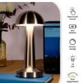 Toptan Şarjlı Dokunmatik Ayarlanabilir Renk Tonlu LED Masa Lambası - 22cm