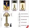 Toptan Şarjlı Dokunmatik Ayarlanabilir Renk Tonlu LED Masa Lambası - 22cm