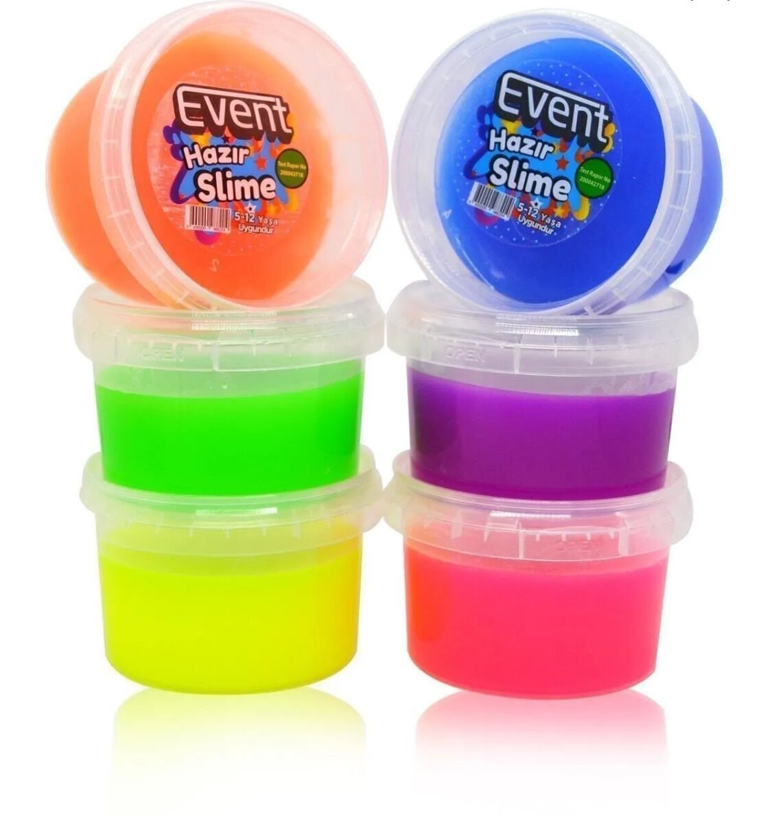 Toptan 6 Renk Hazır Slime  Hazır Slaym Oyunu 170gram