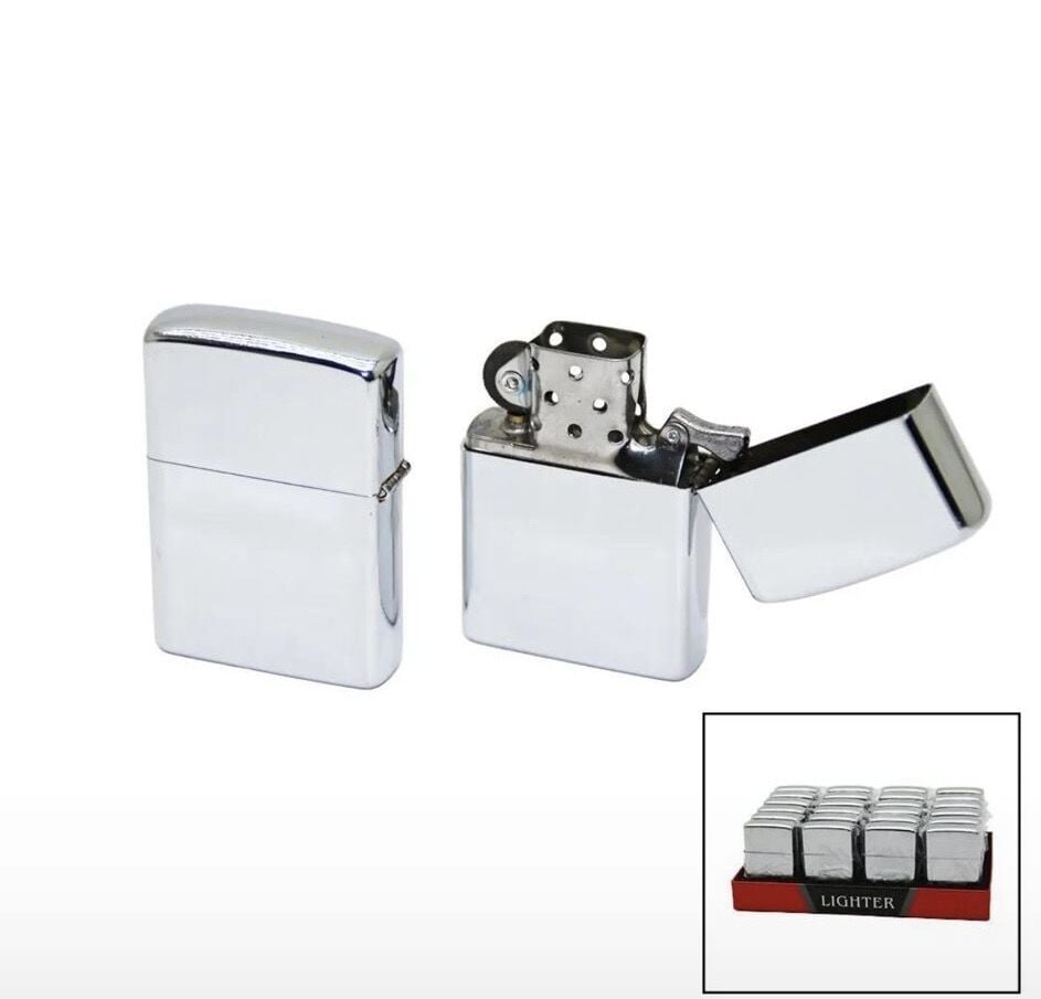 Toptan Zippo Tipi Çakmak Gümüş