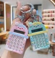 Toptan 12 adet  Hesap Makinesi Anahtarlık Mini Taşınabilir Hesap Makinesi Yaratıcı Sevimli Anahtarlık 8 Haneli Ekran Cep Hesap Makinesi Anahtarlık