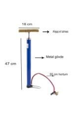 El Pompası Metal Büyük Boy 47 Cm Pompa