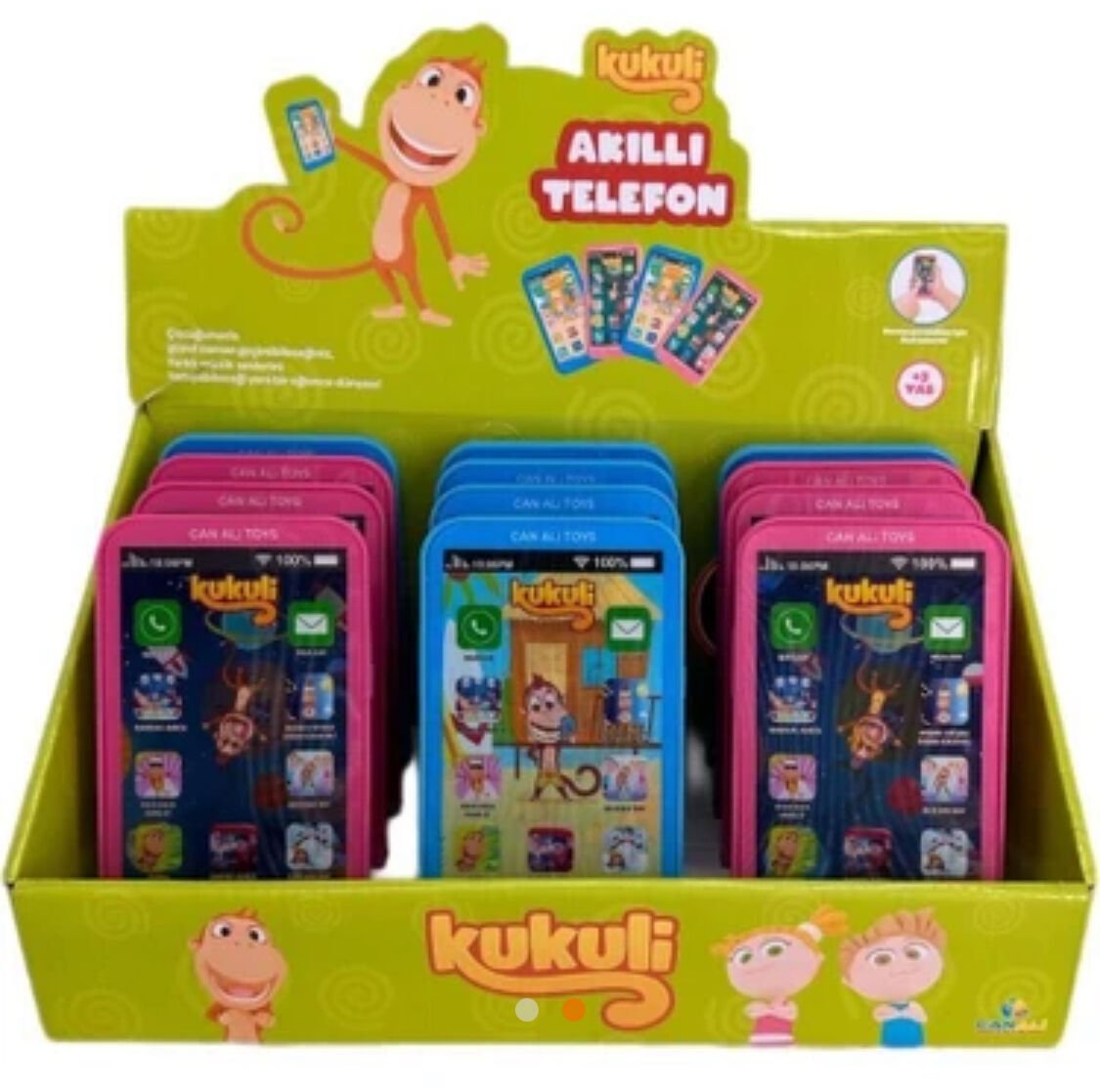 Toptan Oyuncak Kukuli Telefon  Pilli Kukuli Akıllı Cep Telefonu Lisanslı