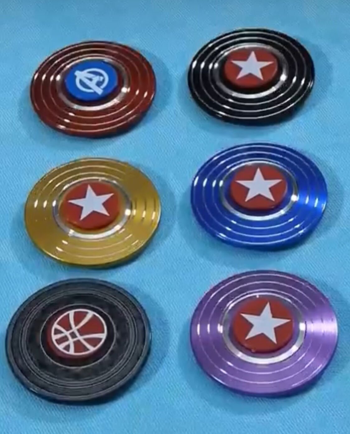 Toptan karışık Renk Pop It Elektroliz Parmak Stres Çarkı Metal