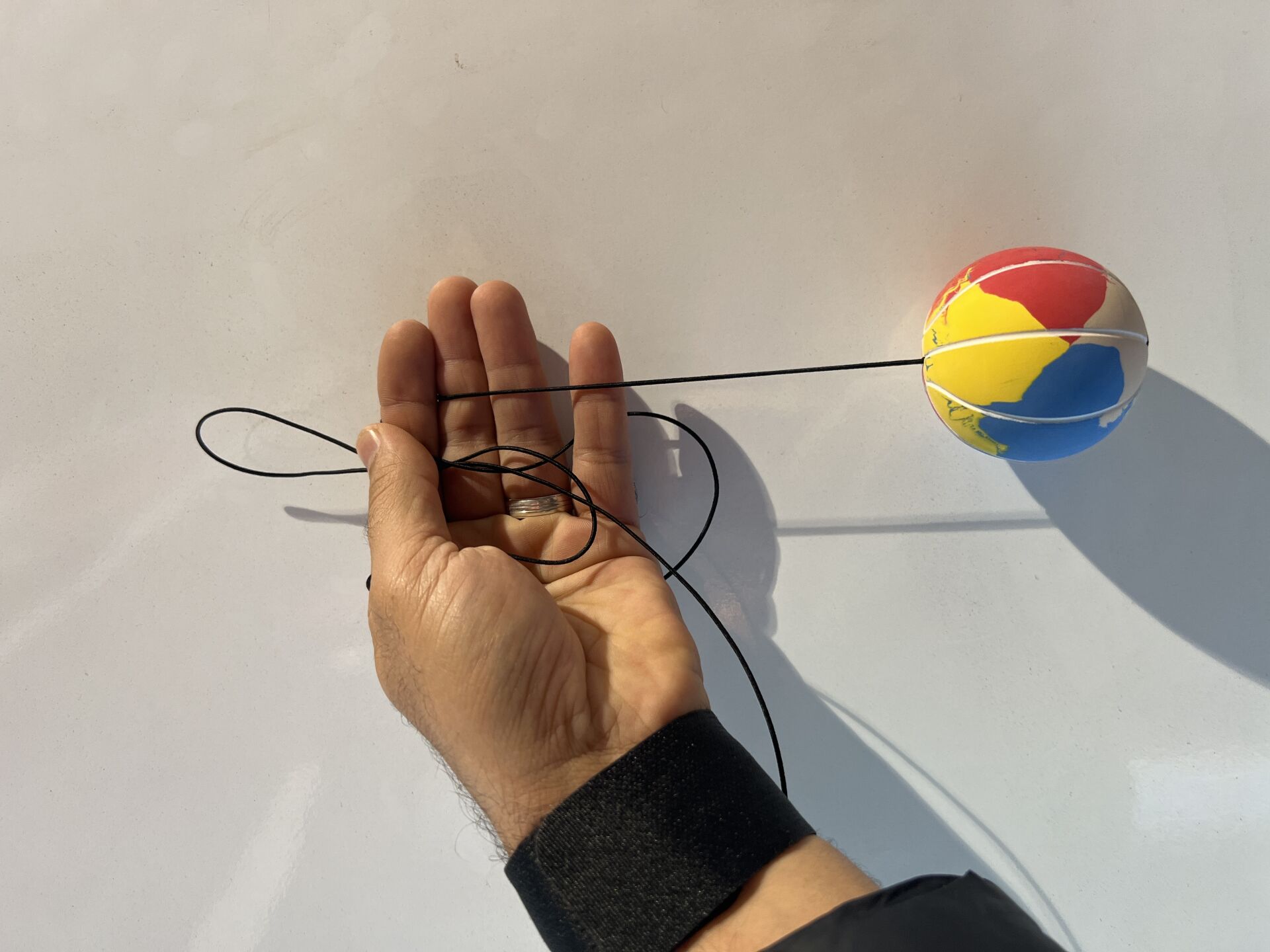 Toptan Oyuncak Kaçan Top İpli Fırlat Yakala Top Renkli