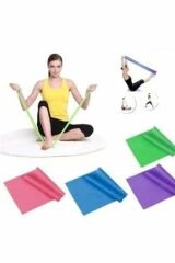 Toptan Pilates Bandı Pilates Lastiği Set Egzersiz Seti Egzersiz Bandı 140 X 7.5 Cm