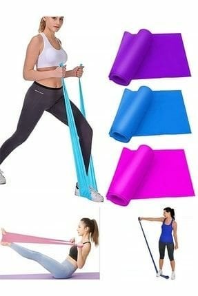 Toptan Pilates Bandı Pilates Lastiği Set Egzersiz Seti Egzersiz Bandı 140 X 7.5 Cm