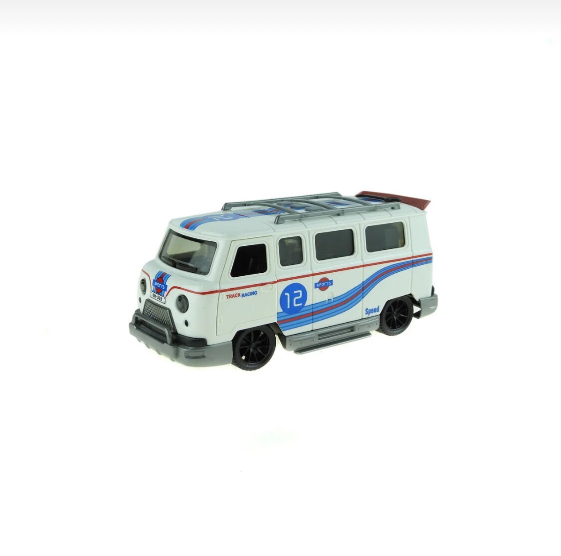 Oyuncak Minibüs – Işıklı, Sesli, Duman Efektli, Sürtmeli | 15 cm