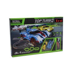 1/43 Ölçek Yarış Pisti Işıklı Formula Pisti İki Kişilik  Turbo