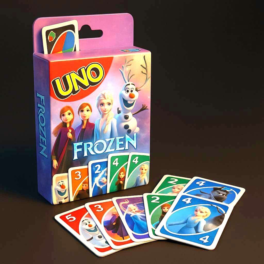 Toptan 12 adet  uno frozen oyun kartları