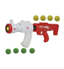 Oyuncak Top Atan Tüfek 50 Cm 8 Adet Sünger Top