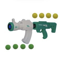 Oyuncak Top Atan Tüfek 50 Cm 8 Adet Sünger Top