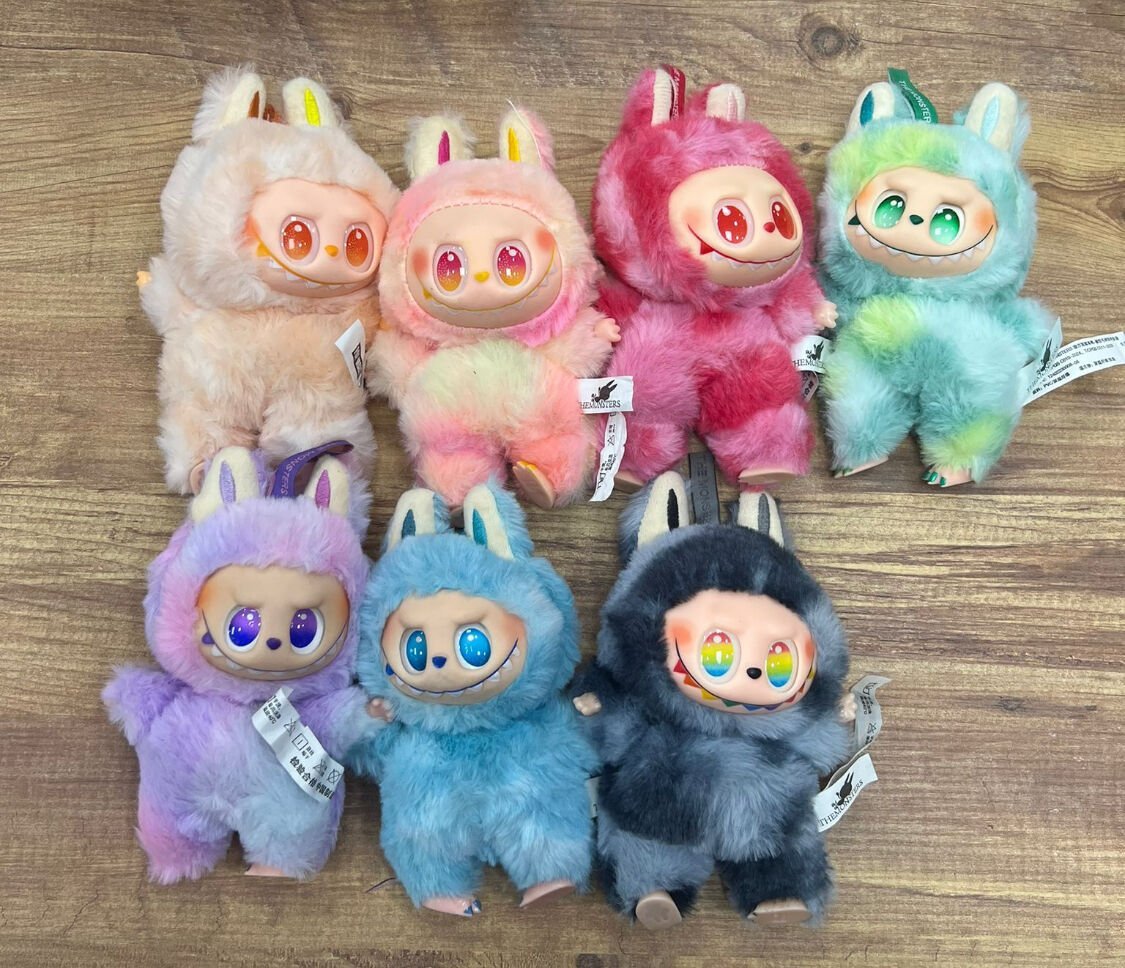 Toptan 6 adet  labubu ithal Pelüş Oyuncak Anahtarlık