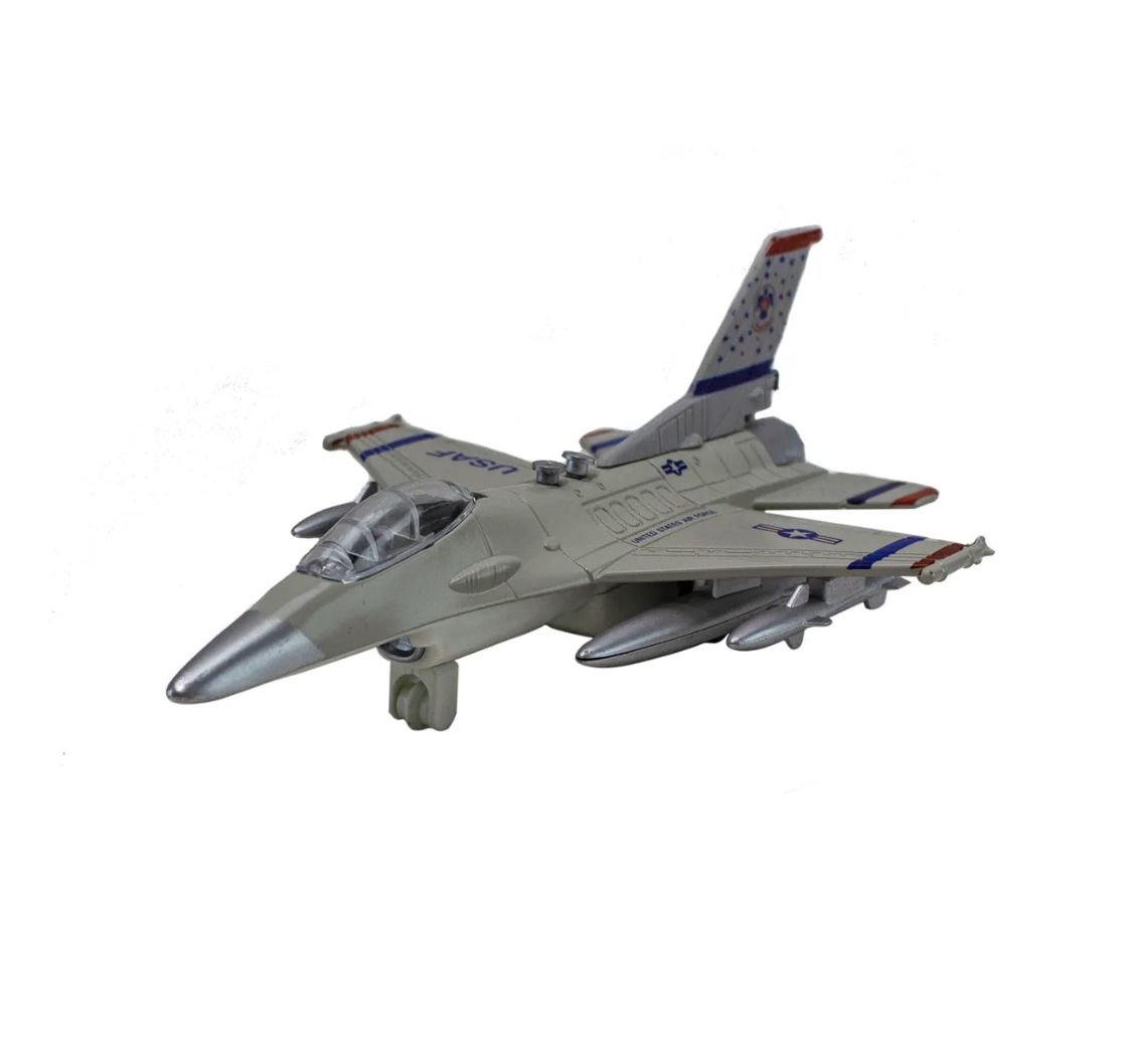 Metal Savaş Uçağı F16 Çek Bırak 20 Cm