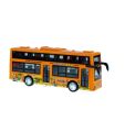 Toptan 8 Adet Oyuncak Pilli Sesli Işıklı İki Katlı Sürtmeli Otobüs