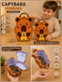 Toptan Capybara Desenli Metal Kilitli Kumbara