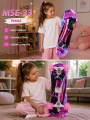 Işıklı Tekerlekli Çocuk Kaykayı 70 Cm Tutmalı Desenli Skateboard Spor Araba Desenli