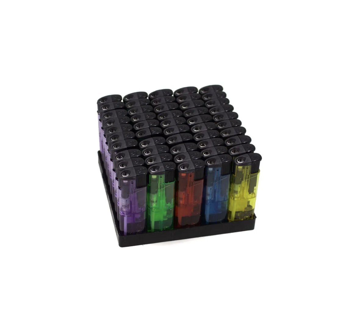 Toptan 50 adet Çakmak Turbo 2000 Rüzgarda Sönmeyen Şeffaf Çakmak 50'li