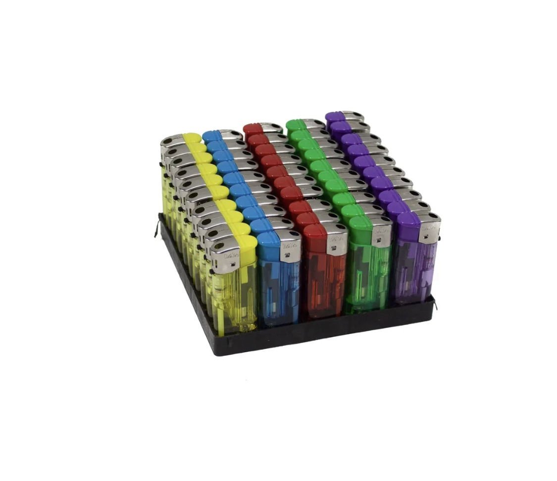 Toptan 50 adet  Çakmak 309 Manyetolu Orta Boy Solid Çakmak 50'li