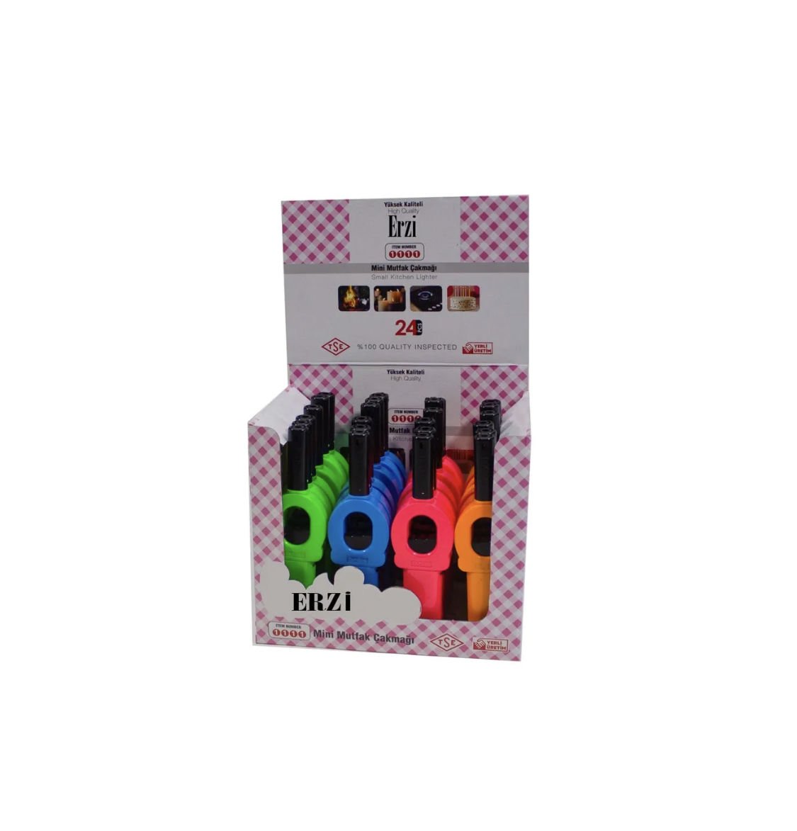 Çakmak Mini Mutfak Çakmağı 16 cm 24'lü