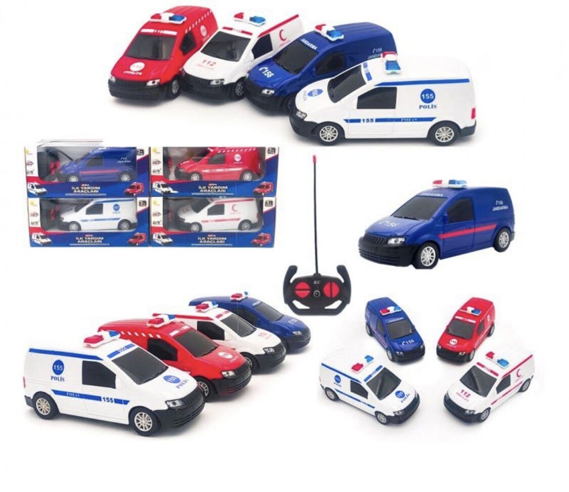 Uzaktan Kumandalı Ambulans İtfaiye Polis Arabası