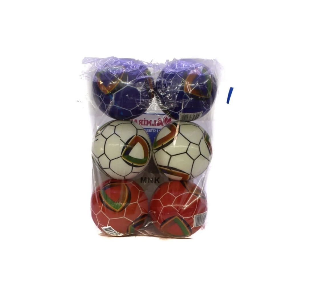 Toptan 6 Adet Stres Topu 10 Cm