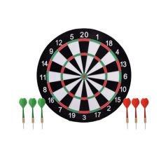 Toptan Oyuncak Çift Taraflı Dart Seti Iğneli 30 Cm