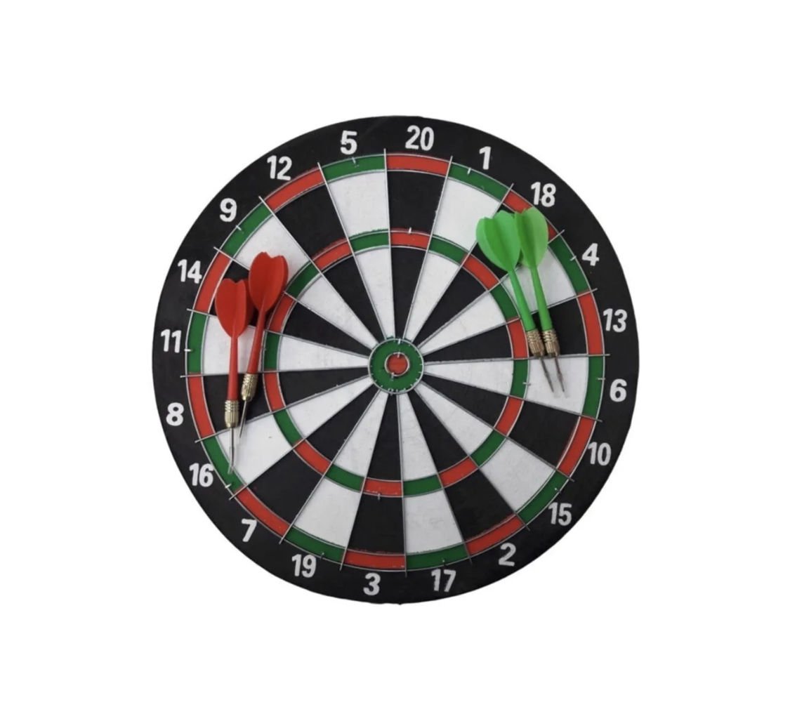 Oyuncak Çift Taraflı Dart Seti Iğneli 30 Cm