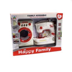 Erzi My Family Oyuncak Pilli Dikiş Makinesi ve Çamaşır Makinesi Seti