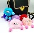 12 Adet Sevimli Mini canavar peluş anahtarlık