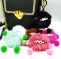 12 Adet Sevimli Mini canavar peluş anahtarlık