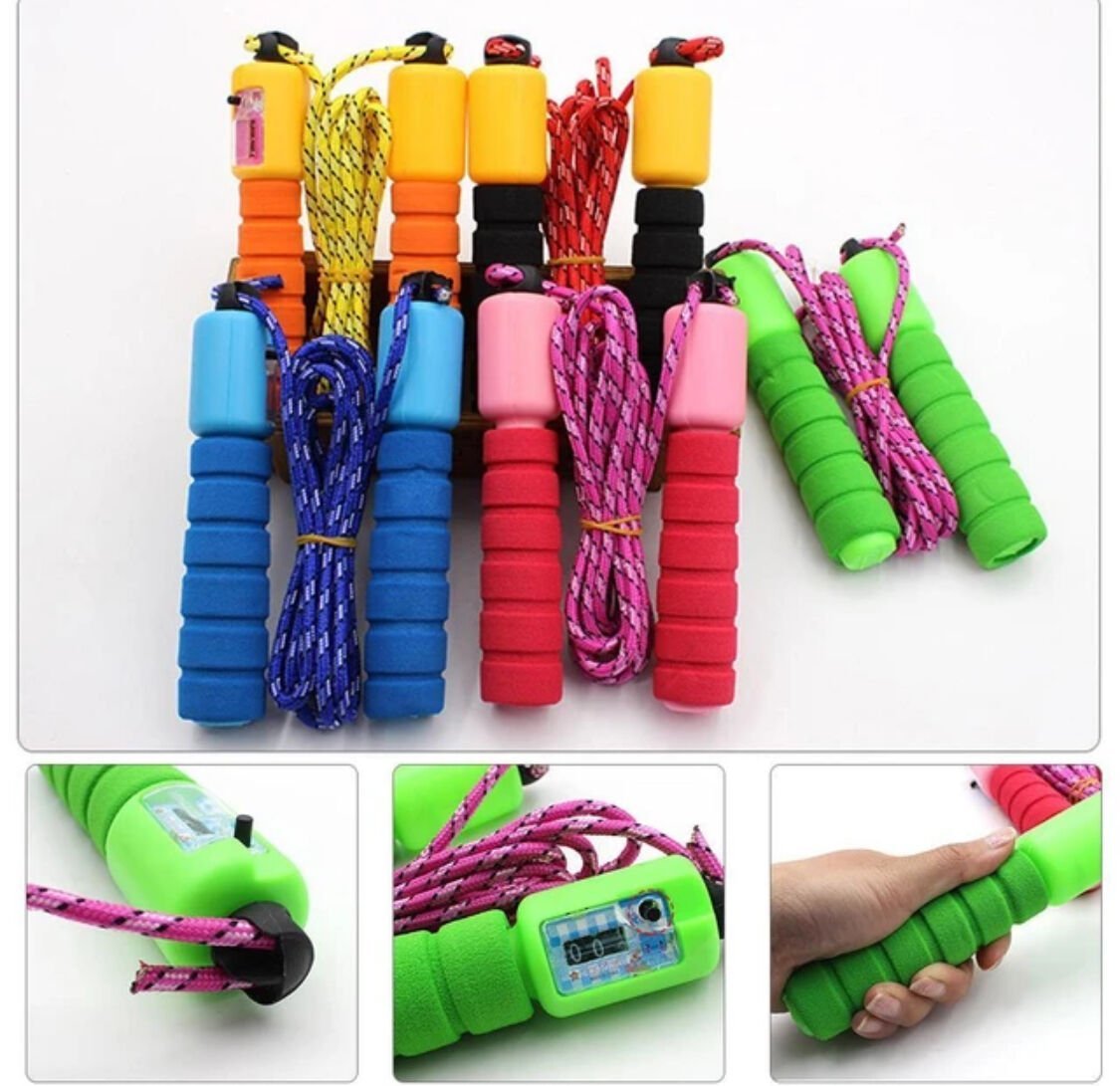 Toptan Çocuk atlama ipi yetişkin aerobik egzersiz ayarlanabilir boks atlama ipi dönen sayaçlı