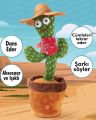Sevimli Çılgın Dans Eden Şarjlı Kaktüs