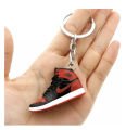 12 Adet Bilekli Sneakers Figürlü 3d Silikon Anahtarlık Ve Çanta Süsü