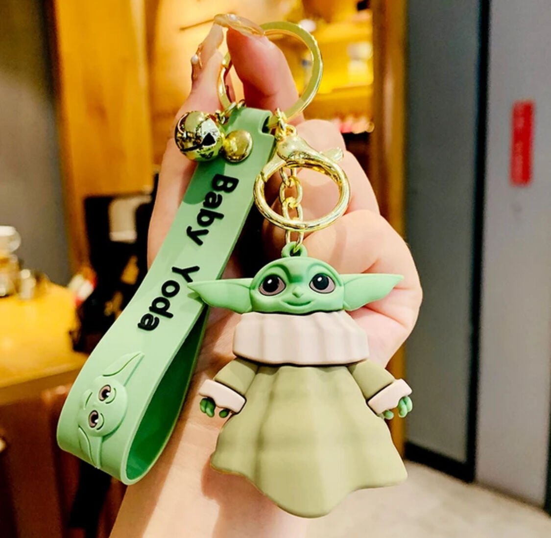 12 Adet Tar Wars Mandalorian The Child Grogu Baby Yoda Anahtarlık