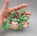 12 Adet Tar Wars Mandalorian The Child Grogu Baby Yoda Anahtarlık