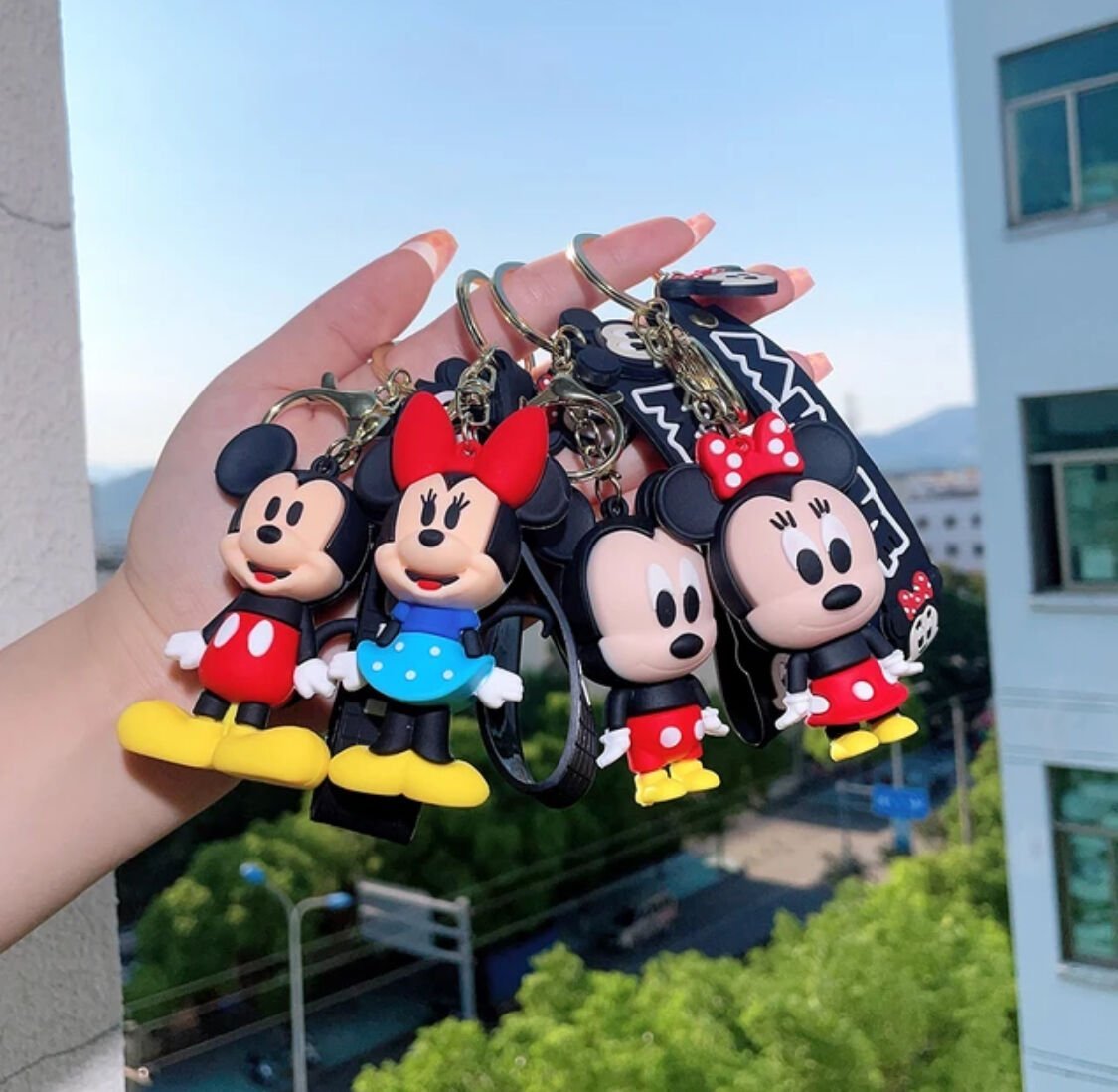 12 Adet Mickey Mause Anahtarlık