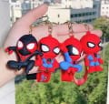 12 Adet Avengers Spiderman şekil anahtarlıklar