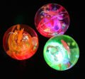 Toptan 12 adet Yanıp Sönen Işıklı ipli Top Kauçuk Zıplayan Top Anti Stress Hediye Eğlenceli Fidget Oyuncaklar