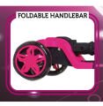 Cool Wheels Scooter Tulpar 4+ Yaş Led Işıklı Katlanabilir pembe Renk 3 Teker