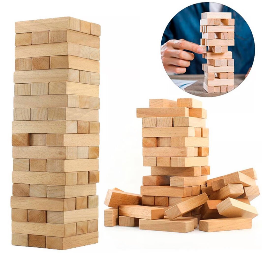 Toptan Jenga Oyunu Cenga Denge Oyunu 54 Parça