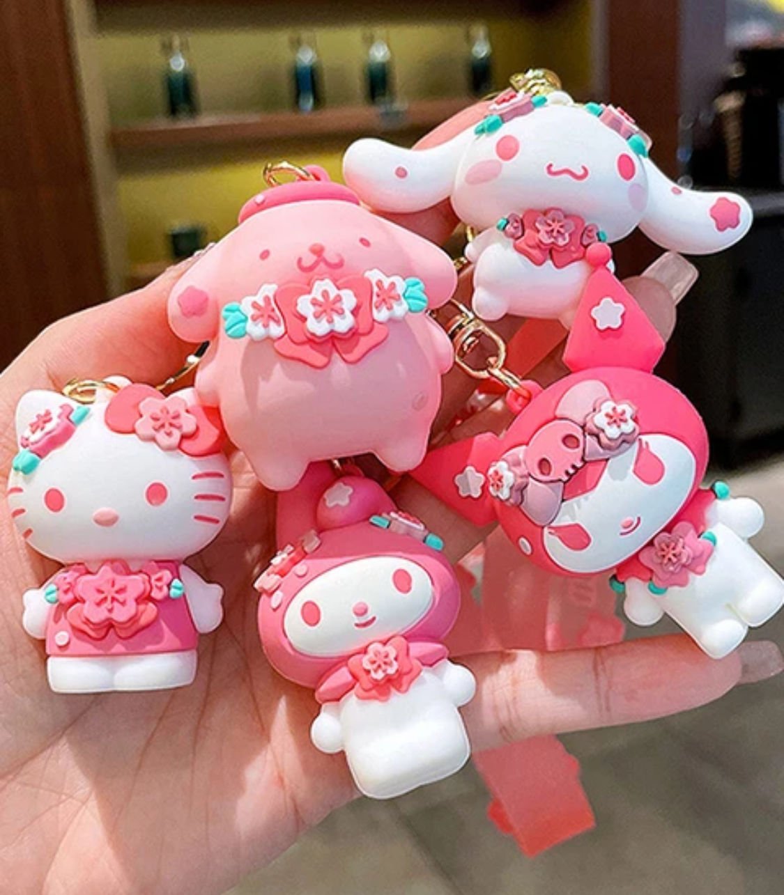 12 adet kuromi anahtarlık benim melodi anahtarlık Kuromi  Charm araba anahtarlık