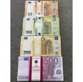 500 Adet 10 Paket Geçersiz Sahte Euro Oyun Şaka Parası