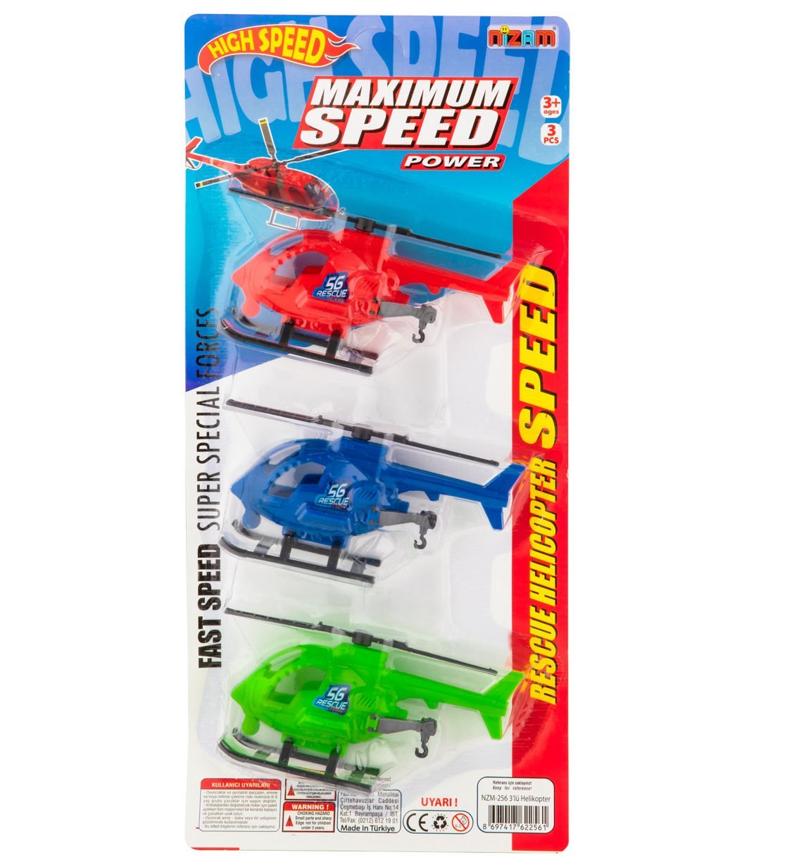 3Lü Helikopter Oyuncak Helikopter