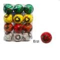 Toptan 12 Adet Futbol Topu Desenli Stres Topu Küçük Boy 6.3cm