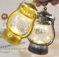 LED ışık noel dekorasyon cadılar bayramı Retro taşınabilir fener Vintage elektronik şamdan Bar