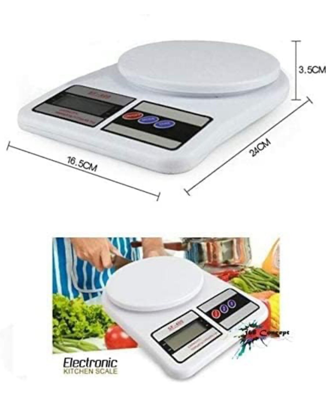 Hassas Dijital Mutfak Terazisi 10 Kg